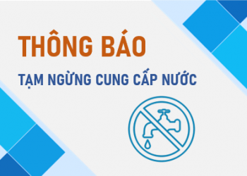 Thông báo tạm dừng cấp nước khu vực xã An Phú